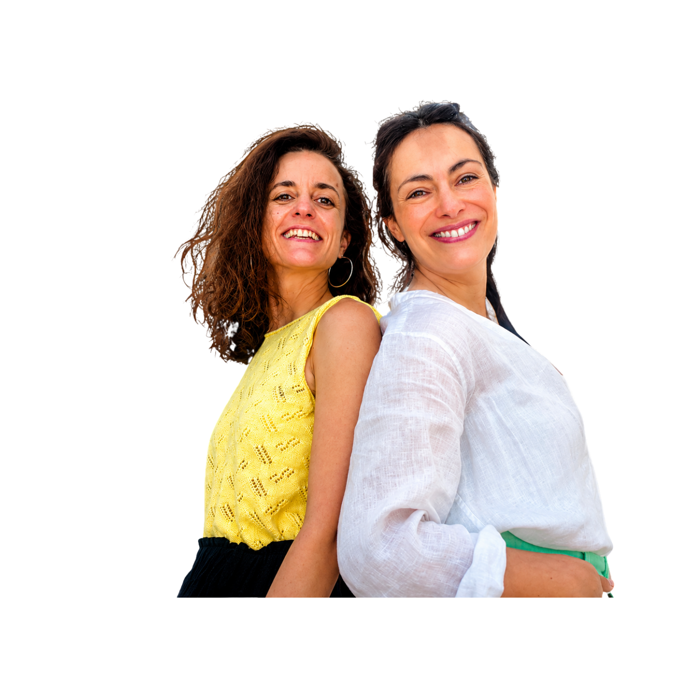 Ceci and Gaby, back to back